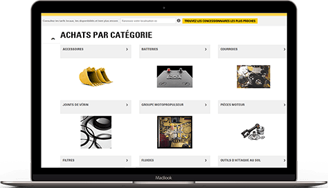 Parts Cat Com - Filtrage par catégories