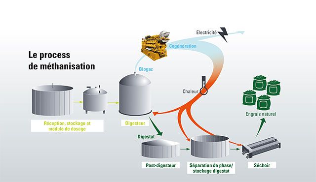 Processus de méthanisation