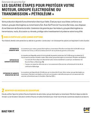Extension de garantie - Moteurs pétrole