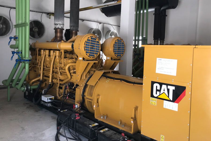 Moteur Caterpillar 3516BHD équipé du Dynamic Gas Blending