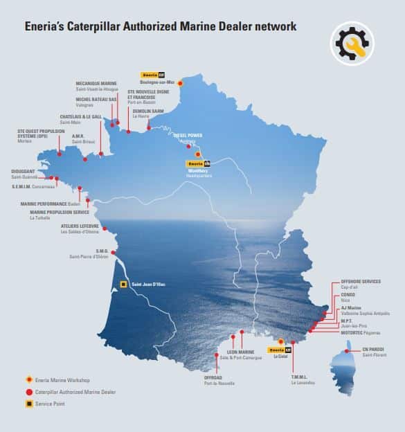 Carte des agents marins Eneria