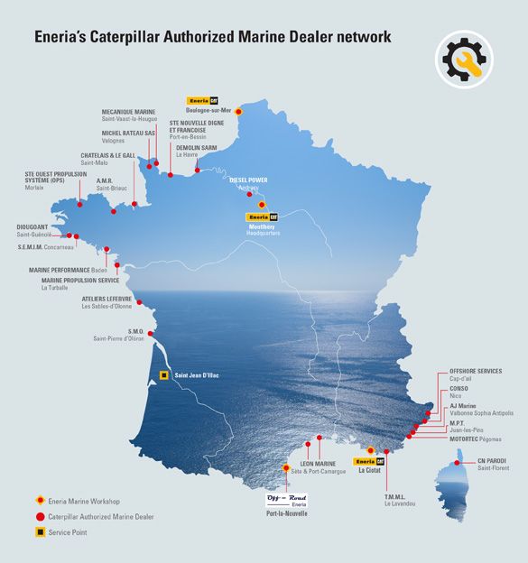 carte des agents marins